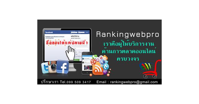 รับทำโฆษณาให้กับเว็บไซต์และธุรกิจหลากหลายประเภท